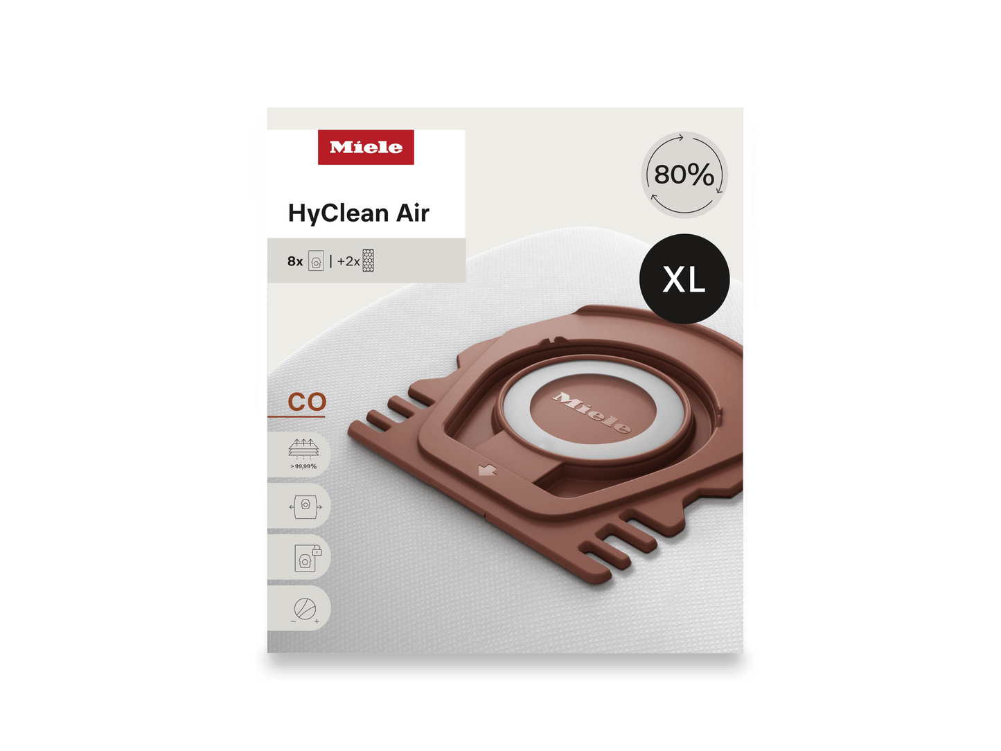Miele COXLHYCLEANAIR 8 Vacuum Bags At A Special Price - For Guard M1.