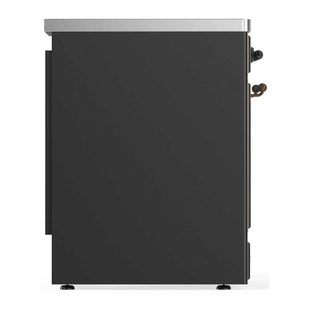 Ilve UMIB30NR3MGB Ilve Umib30Nr3Mgb Majestic Iii 30 Inch Induction Range With 4 Elements, 4 Cu. Ft. Oven Capacity (Triple Glass Door, Graphite Matte, Burnished)