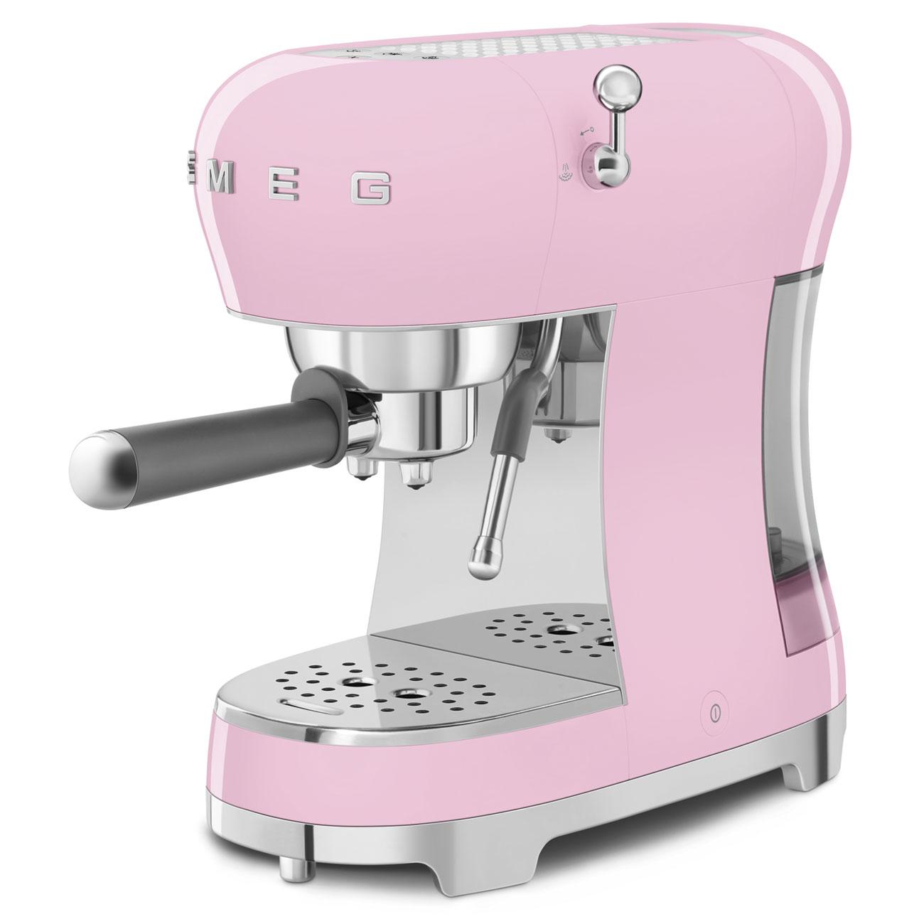 Smeg ECF02PKUS Espresso Coffee Machine Pink Ecf02Pkus