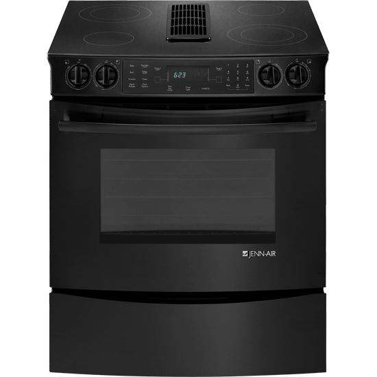 Jennair JES9800CAB Slide-In Electric Downdraft Range With Convection, 30"