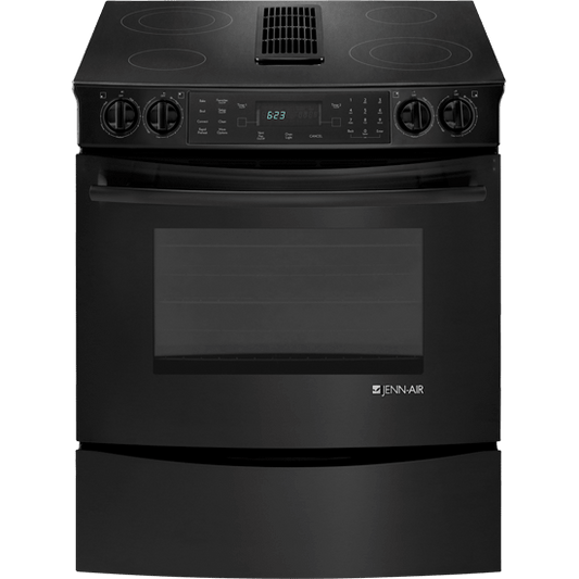 Jennair JES9800CAB Slide-In Electric Downdraft Range With Convection, 30"