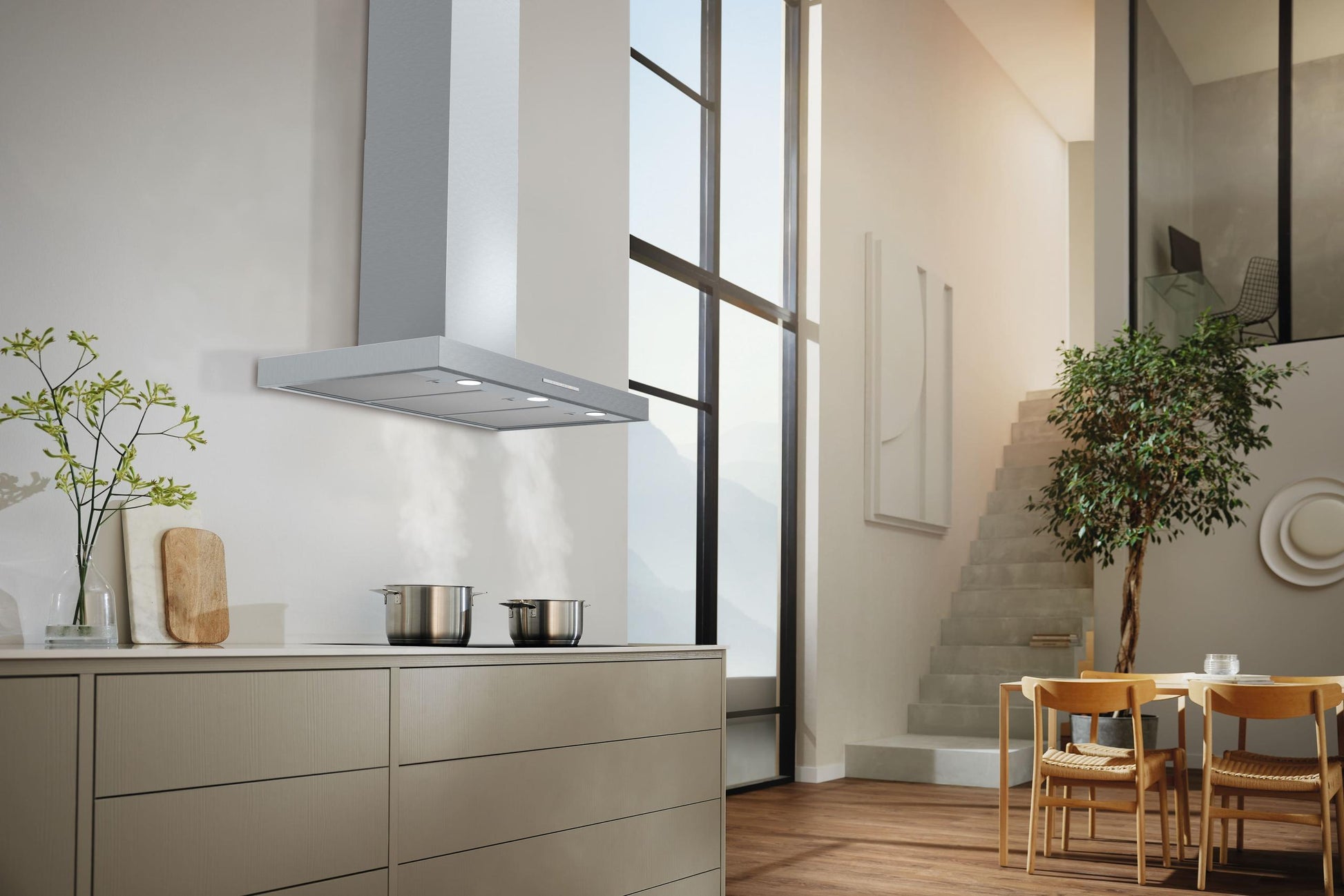 Miele DAP1927 Dap 1927 Stainless Steel - 36-Inch Wall-Mounted Ventilation Hood With Easyswitch Light-Touch Switches For Convenient Operation And Led Lighting