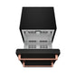 Thor Kitchen RZ24UBRSG 24 Inch Undercounter Built-In / Freestanding Drawer Freezer - Black/Rose Gold Gordon Ramsay Series