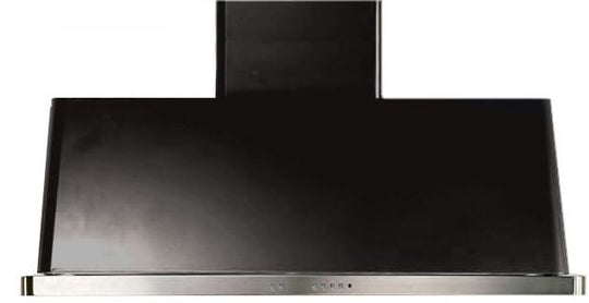 Ilve UAM120BK Majestic 48 Inch Glossy Black Wall Mount Range Hood
