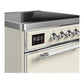 Ilve UMIB30QNR3AWC Ilve Umib30Qnr3Awc Majestic Iii 30 Inch Induction Range With 4 Elements, 4 Cu. Ft. Oven Capacity (Solid Door, Antique White, Chrome)