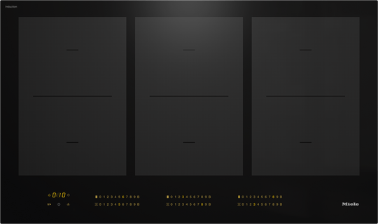 Miele KM7745FL Km 7745 Fl - 36-Inch Induction Cooktop, Operated With Its Own Controls With 3 Powerflex Cooking Areas For Maximum Performance