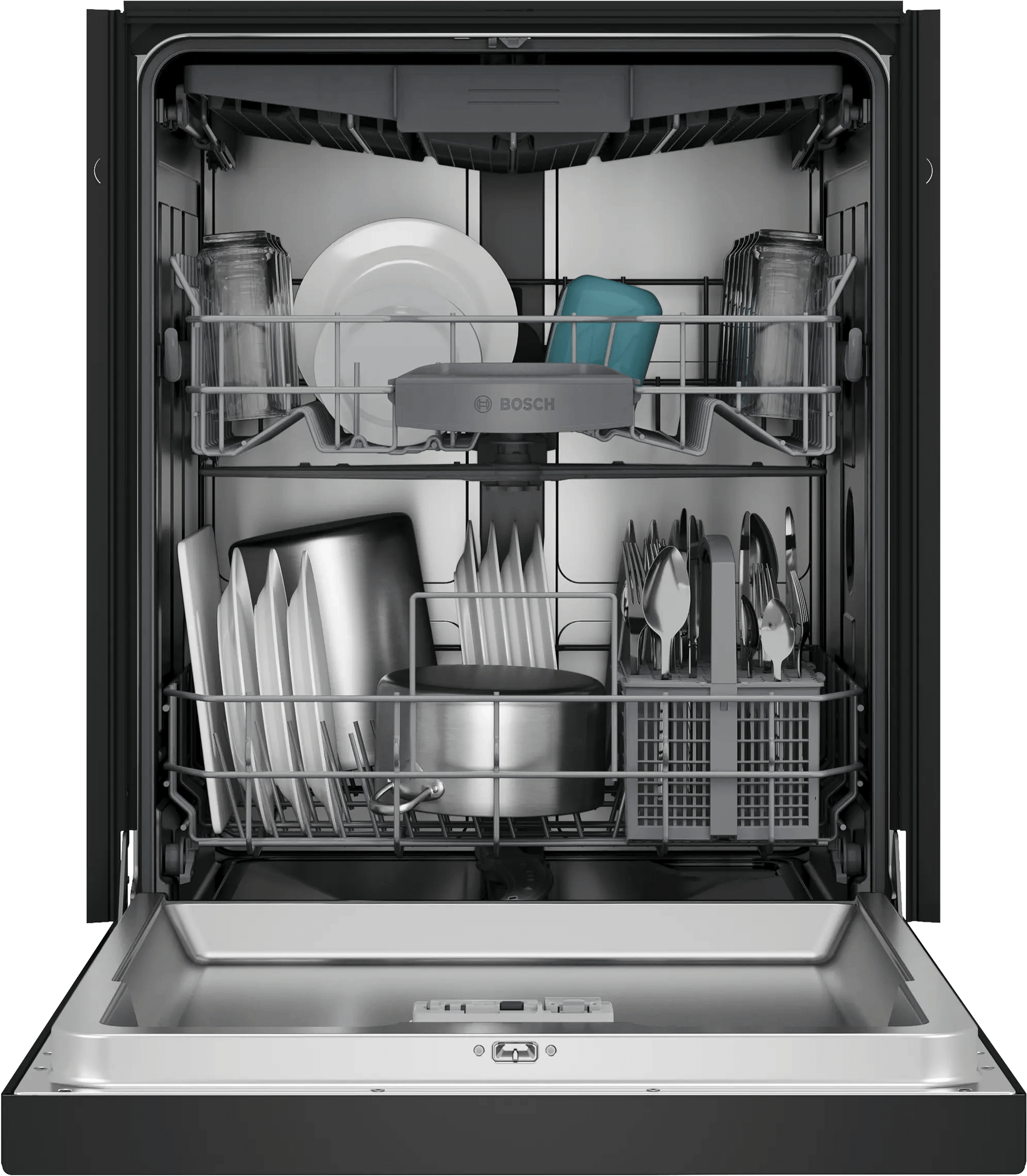 Bosch SHE43DM6N 300 Recessed Handle, 48 Dba, Standard 3Rd Rack, Puredry - Bl