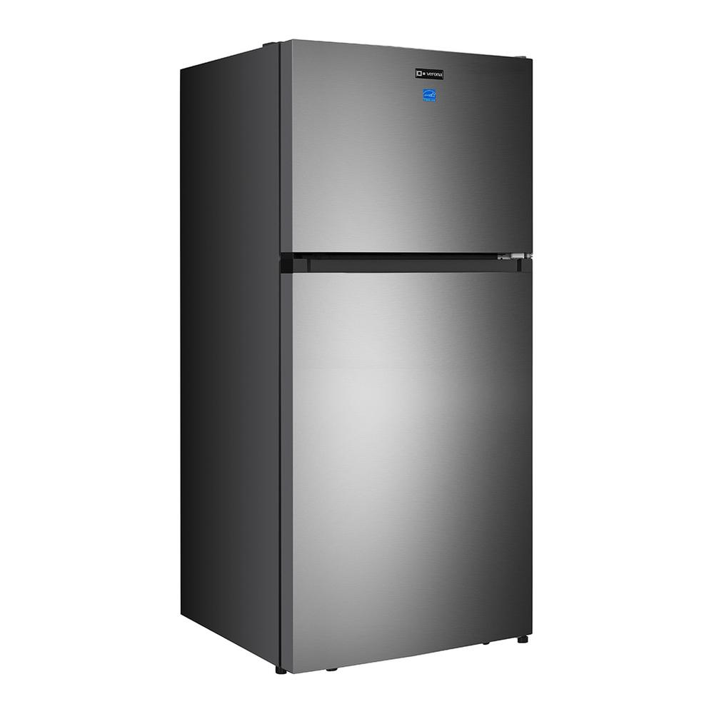 Verona VEFTF3018RSL Verona Veftf3018Rsl 30 Inch Top Freezer Refrigerator With 18.1 Cu. Ft. Total Capacity, Led Lighting, Reversible Doors, Gallon Door Storage, Recessed Handle, Energy Star (Stainless Steel Look)