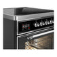 Ilve UMIB30NR3BKC Ilve Umib30Nr3Bkc Majestic Iii 30 Inch Induction Range With 4 Elements, 4 Cu. Ft. Oven Capacity (Triple Glass Door, Glossy Black, Chrome)