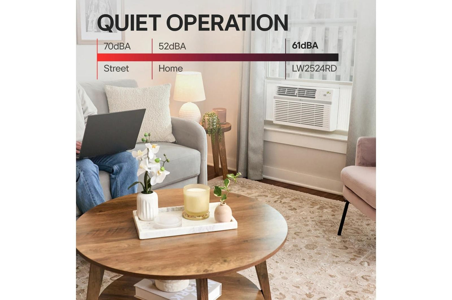 Lg LW2524RD 24,000/ 24,500 Btu Window Air Conditioner