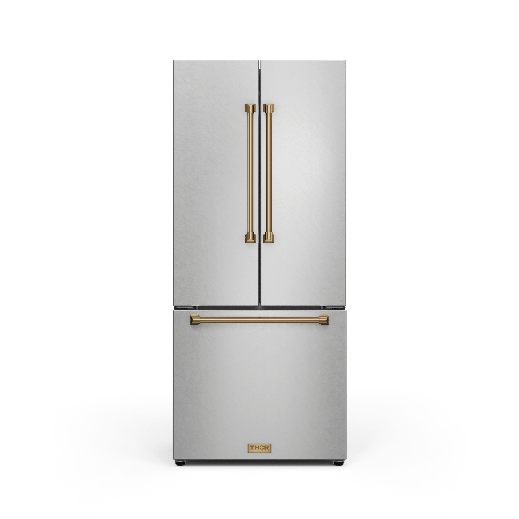 Thor Kitchen RF3017FFD99BRZ 30 Inch 17.7 Cu Ft French Door Counter Depth Refrigerator With Ice Maker In Stainless Steel/Bronze Gordon Ramsay Series - Rf3017Ffd99-Brz
