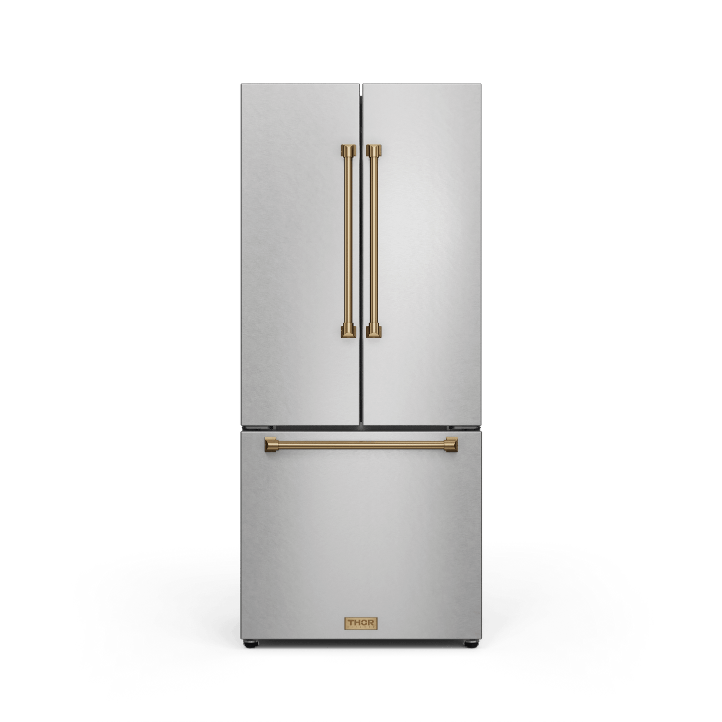 Thor Kitchen RF3017FFD99BRZ 30 Inch 17.7 Cu Ft French Door Counter Depth Refrigerator With Ice Maker In Stainless Steel/Bronze Gordon Ramsay Series - Rf3017Ffd99-Brz
