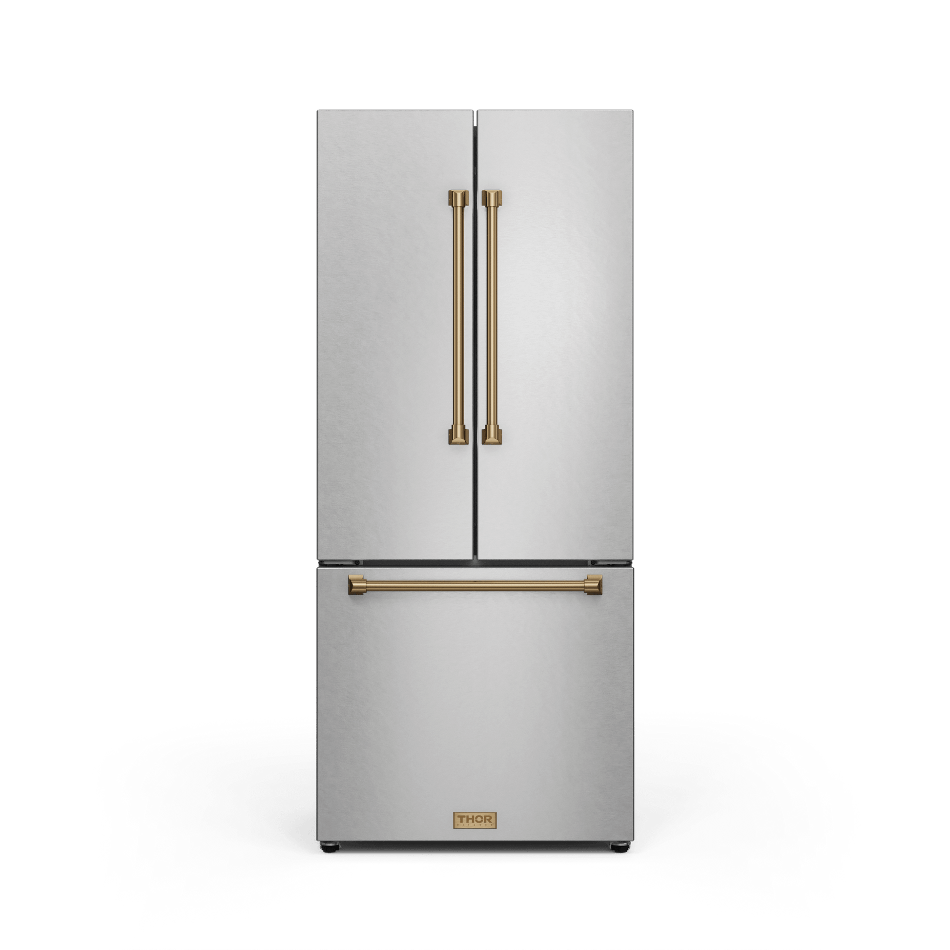 Thor Kitchen RF3017FFD99BRZ 30 Inch 17.7 Cu Ft French Door Counter Depth Refrigerator With Ice Maker In Stainless Steel/Bronze Gordon Ramsay Series - Rf3017Ffd99-Brz