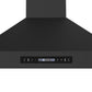 Forno FRHWM550336BLK Forno Venezia 36 Inch Wall-Mounted Range Hood In Black With Touch Controls And Baffle Filters