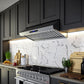 Forno FRHWM503048 Forno Palazzo 48-Inch Wall Mounted Range Hood, Stainless Steel, Heavy Duty Baffle Filters, Remote Control