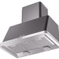 Ilve UAM90MG Majestic 36 Inch Matte Graphite Wall Mount Range Hood