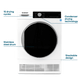 Element Appliance ECD4224EGW Element 4.0 Cu. Ft. Front Load Electric Dryer - White, Energy Star (Ecd4224Egw)