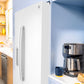 Ge Appliances GZE24NGYWW Ge® Energy Star® 23.6 Cu. Ft. Counter-Depth Side-By-Side Refrigerator With Extra Tall Dispenser And In-Door Icemaker