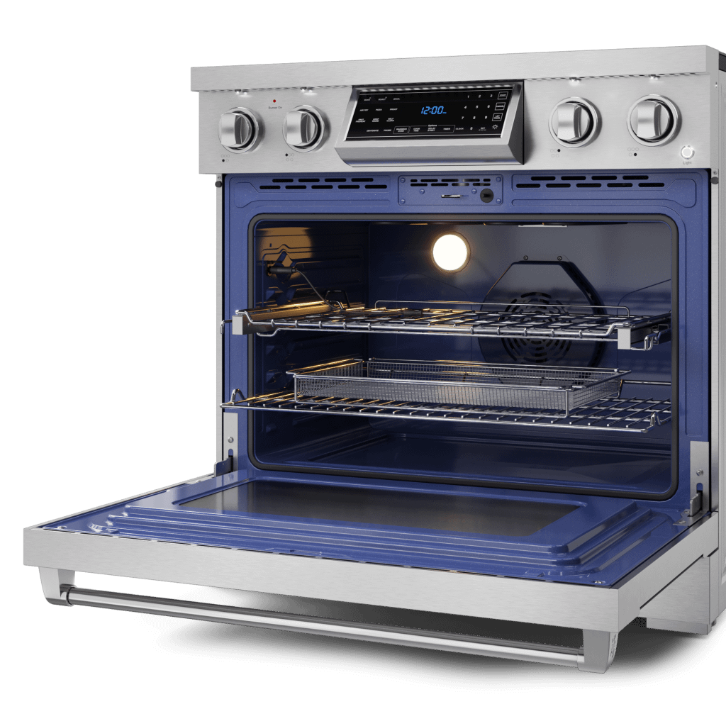 Thor Kitchen RSE36 36 Inch Professional Electric Range With Tilt Panel Touch Control In Stainless Steel Gordon Ramsay Series - Rse36