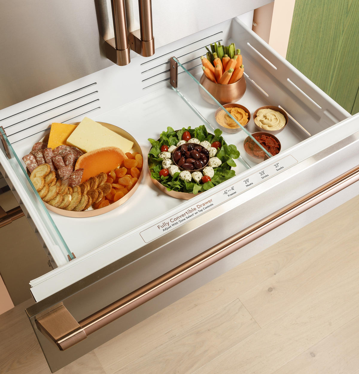 Cafe CIC36RK6ZII Cafe™ 36" Panel-Ready Integrated Bottom-Freezer Refrigerator - Right Swing