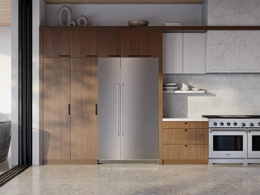 Thor Kitchen XRF18CFZSS Thor Kitchen 18-Inch Built-In Freezer Column, Ss Panel Ready - Xrf18Cfz-Ss