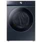 Samsung F1657832568289 Bespoke Ultra Capacity Ai Front Load Washer And Gas Dryer In Brushed Navy