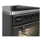 Ilve UMIB30NR3MGB Ilve Umib30Nr3Mgb Majestic Iii 30 Inch Induction Range With 4 Elements, 4 Cu. Ft. Oven Capacity (Triple Glass Door, Graphite Matte, Burnished)