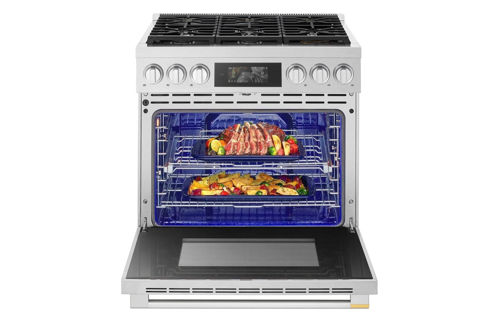 Lg LPGU6319Y Lg Signature 6.3 Cu. Ft. Smart Gas Slide-In Pro Range With Dynamic Probake® Convection, Air Fry, Air Sous Vide And Roast Mode