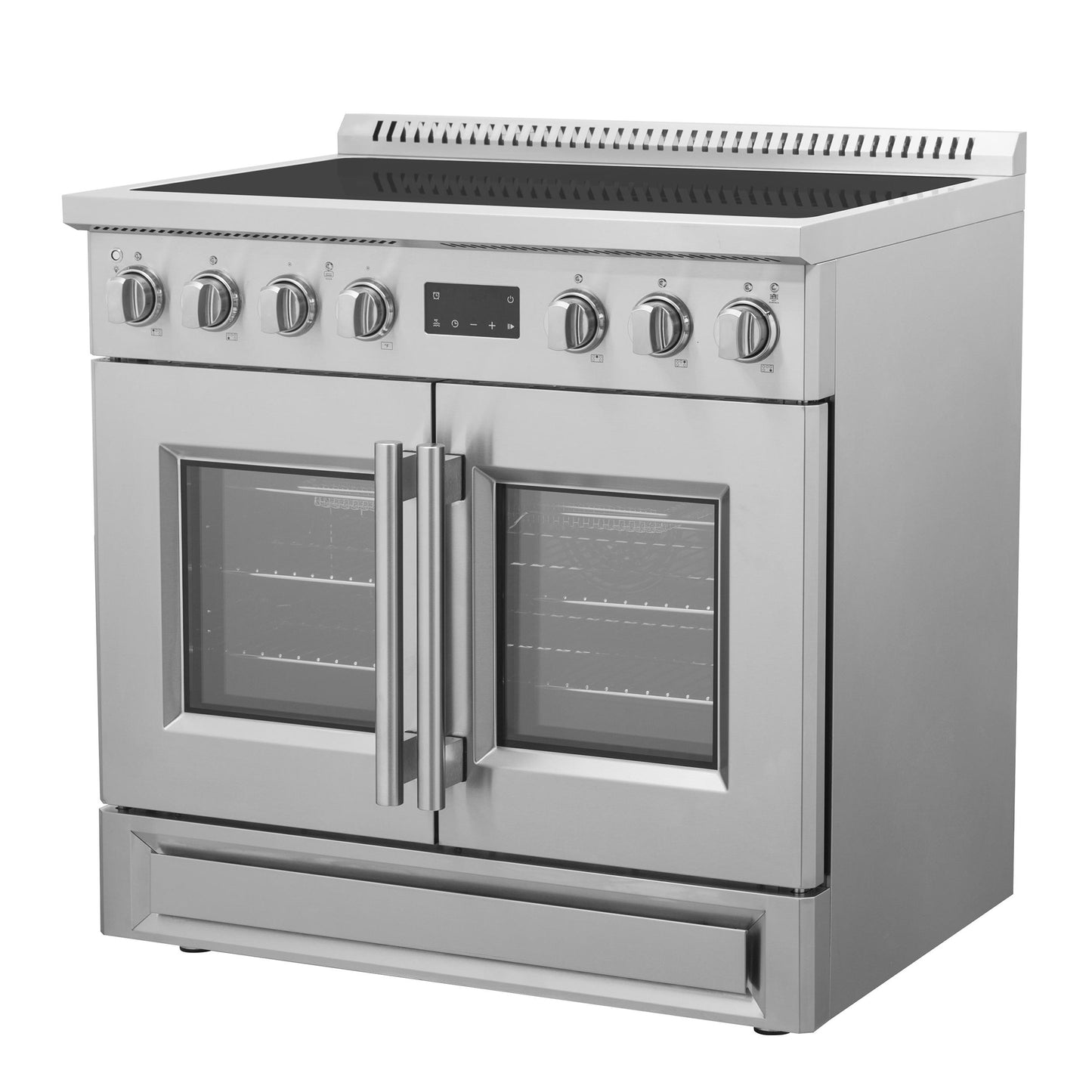 Forno FFSIN095036 Forno Torino 36 Inch French Door Induction Range With Air Fryer And True Convection Oven