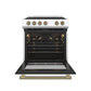 Forno FFSEL601230WHT Forno Leonardo Espresso 30-Inch White Electric Range, True Convection, Energy Efficient