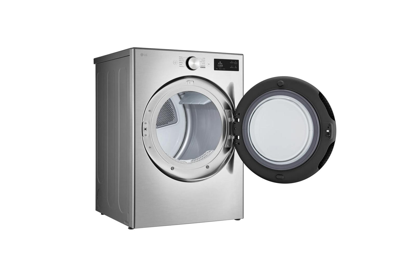 Lg DLGX5801V 7.4 Cu. Ft. Ultra Large Capacity Smart Front Load Dryer With Turbosteam®, Built-In Intelligence And Hybrid Electronic Controls With Lcd Display