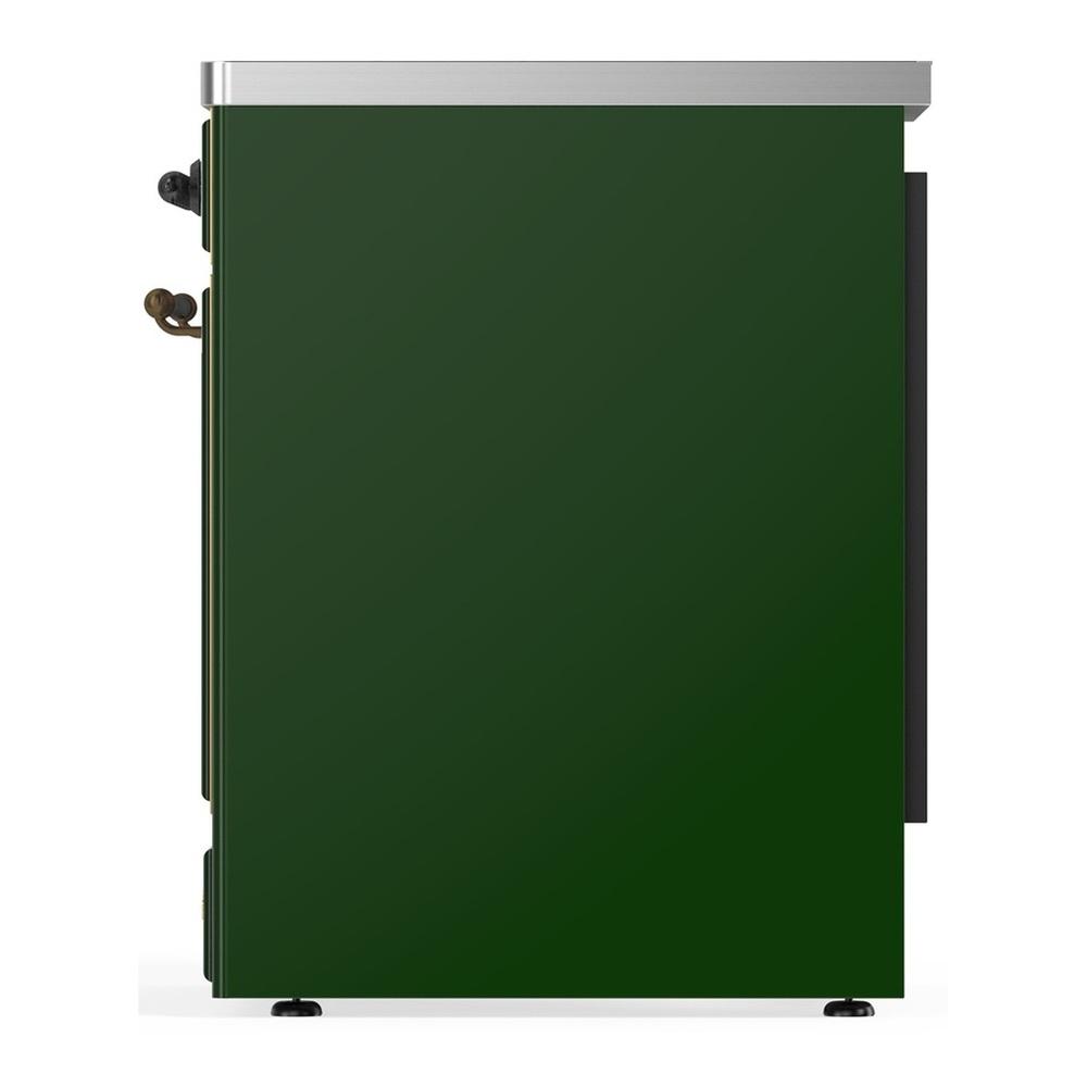 Ilve UMIB30NR3EGB Ilve Umib30Nr3Egb Majestic Iii 30 Inch Induction Range With 4 Elements, 4 Cu. Ft. Oven Capacity (Triple Glass Door, Emerald Green, Burnished)