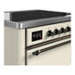 Ilve UMIB36QNR3AWB Ilve Umib36Qnr3Awb Majestic Iii 36 Inch Induction Range With 6 Elements, 3.5 Cu. Ft. Total Oven Capacity (Solid Door, Antique White, Burnished)