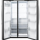 Ge Appliances GZS24PYYFS Ge® 23.5 Cu. Ft. Counter-Depth Side-By-Side Refrigerator With Led Light Walls And Extra Tall Dispenser