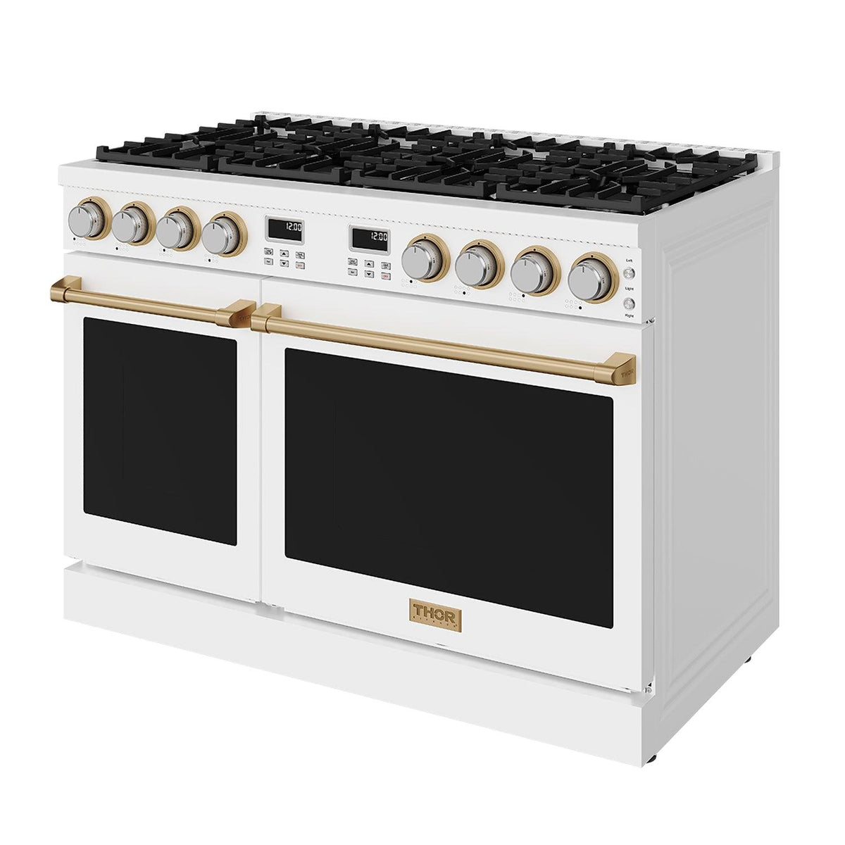 Thor Kitchen ARG48WBRZ 48 Inch Contemporary Professional Gas Range In White/Bronze