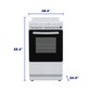 Element Appliance EER204MSCW Element 1.9 Cu. Ft. 20 Electric Range - White (Eer204Mscw)