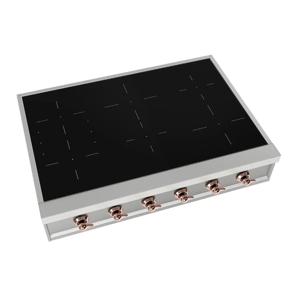 Ilve UHCPI366NSSP Ilve Uhcpi366Nssp Nostalgie Ii 36 Inch Built-In Induction Rangetop With 6 Elements (Copper)