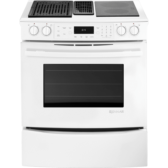 Jennair JES9750CAW Slide-In Modular Electric Downdraft Range, 30"