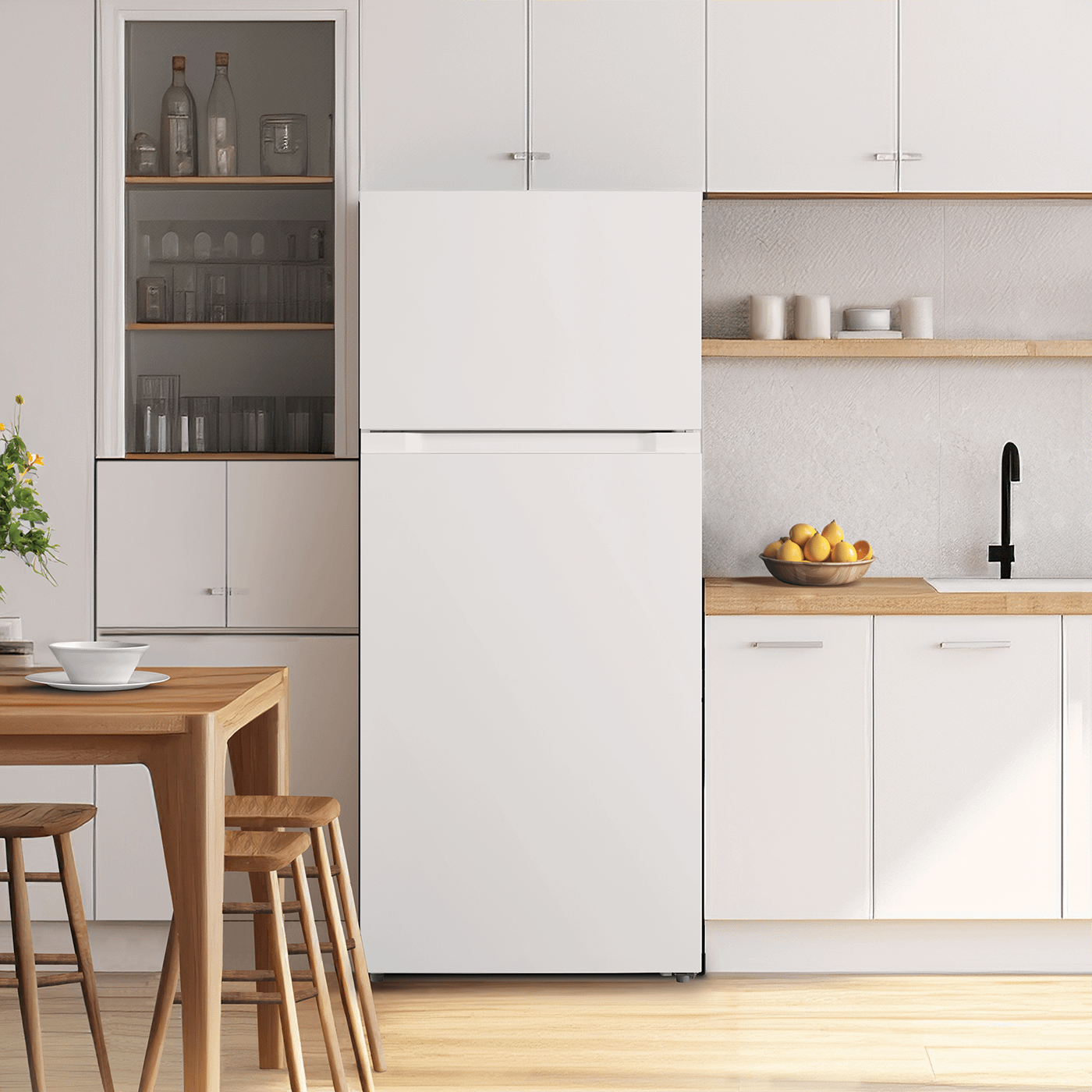 Element Appliance ERT16CGDW Element 16.0 Cu. Ft. Top Freezer Refrigerator - White, Energy Star