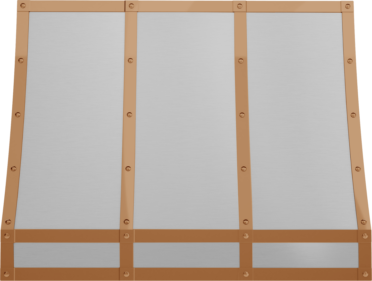 Zephyr BKFT36APC Forte Hood Banding Kit, 36In, Polished Copper Finish