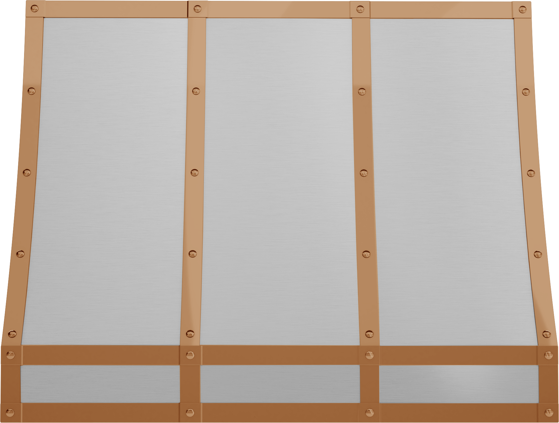 Zephyr BKFT36APC Forte Hood Banding Kit, 36In, Polished Copper Finish