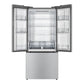 Verona VEFFD3018RISL Verona Veffd3018Risl 30 Inch Freestanding French Door Refrigerator With 18.2 Cu. Ft. Capacity, Automatic Ice Maker, Recessed Handle