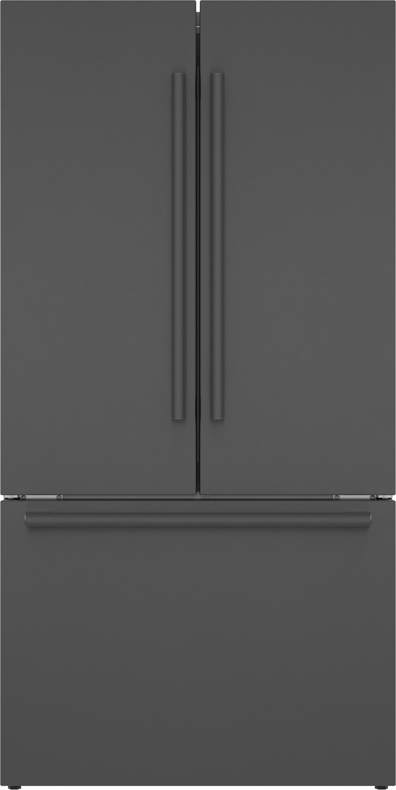 Bosch B36CT84SNB 800 Series, French Door Bottom Freezer, Multi Door, 36'', Black Inox-Antifingerprint