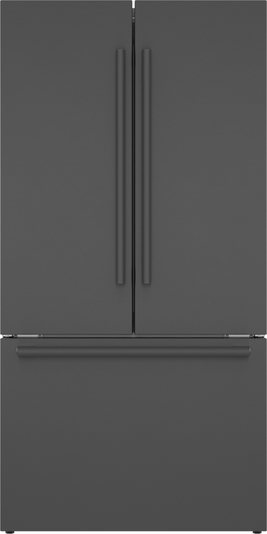 Bosch B36CT84SNB 800 Series, French Door Bottom Freezer, Multi Door, 36'', Black Inox-Antifingerprint