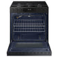 Samsung NSG6DG8100MT Bespoke 6.0 Cu. Ft. Smart Slide-In Gas Range With Precision Knobs In Matte Black Steel