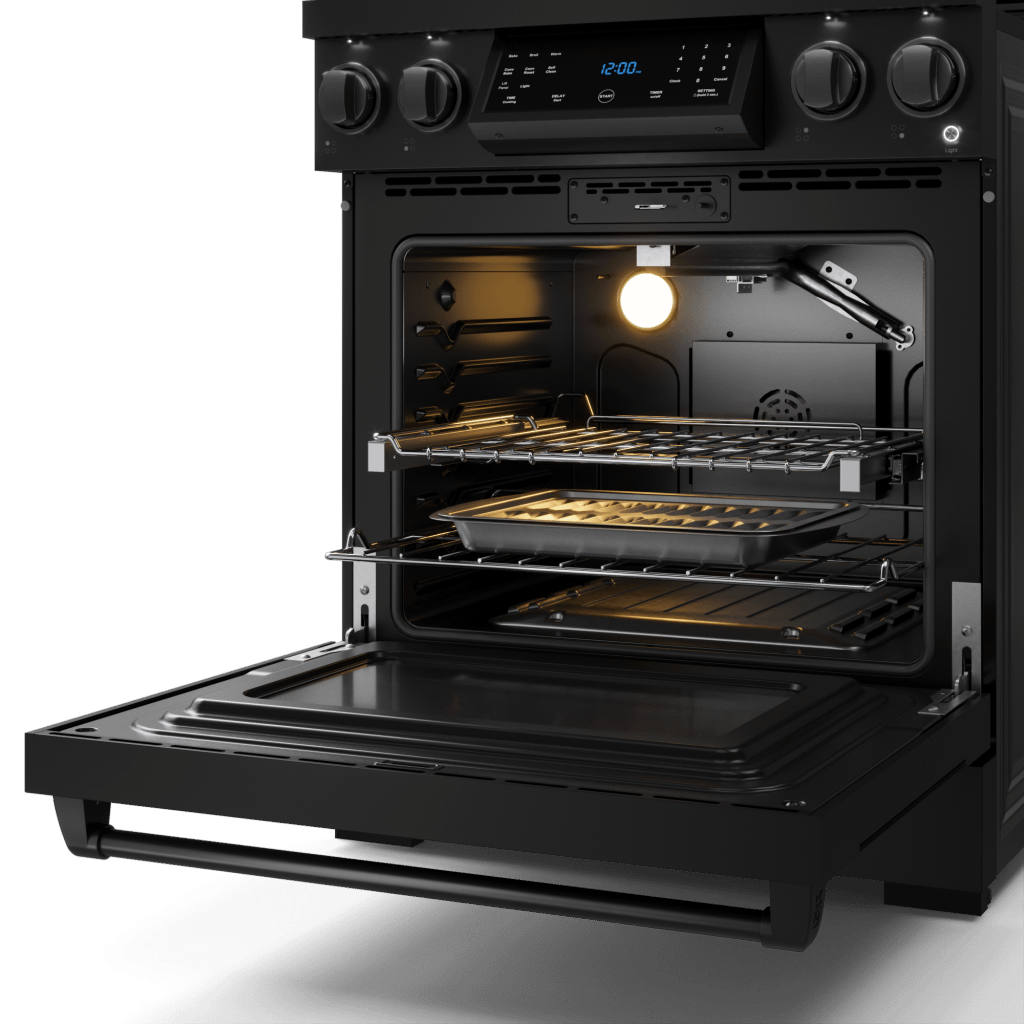 Thor Kitchen RSG30BLP 30 Inch Professional Lp Range With Tilt Panel Touch Control In Matte Black Gordon Ramsay Series - Rsg30Blp