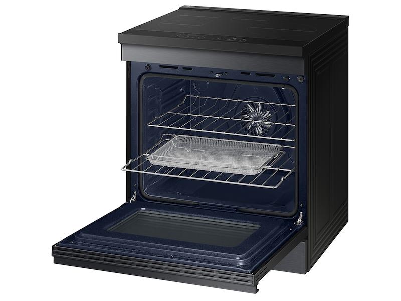 Samsung NSI6DG9500MT Bespoke 6.3 Cu. Ft. Smart Slide-In Induction Range With Ambient Edge Lighting™ & Air Sous Vide In Matte Black Steel