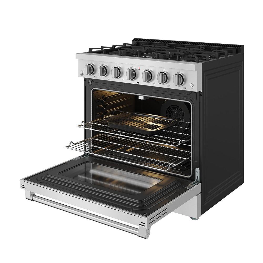 Thor Kitchen SRG3601 36 Inch S Series Professional Freestanding Gas Range