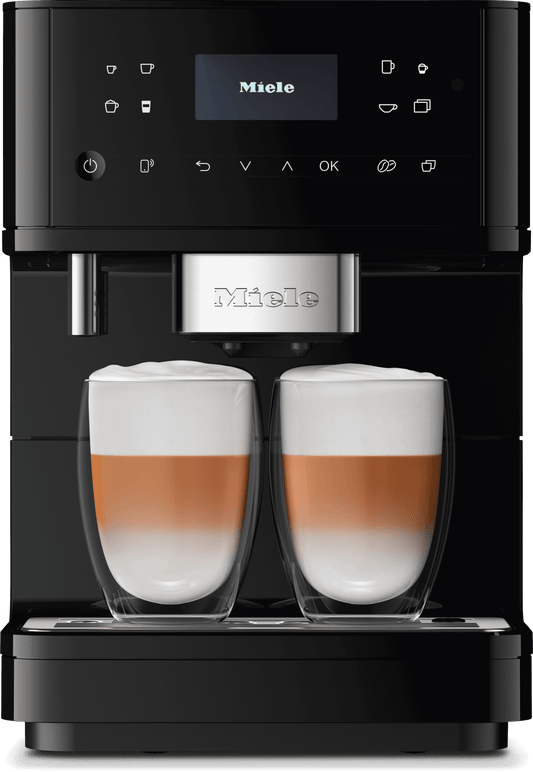 Miele CM6160OB Cm 6160 Milkperfection Obsidian Black - Countertop Coffee Machine With Wifi Conn@Ct And A Wide Selection Of Specialty Coffees For Maximum Freedom.