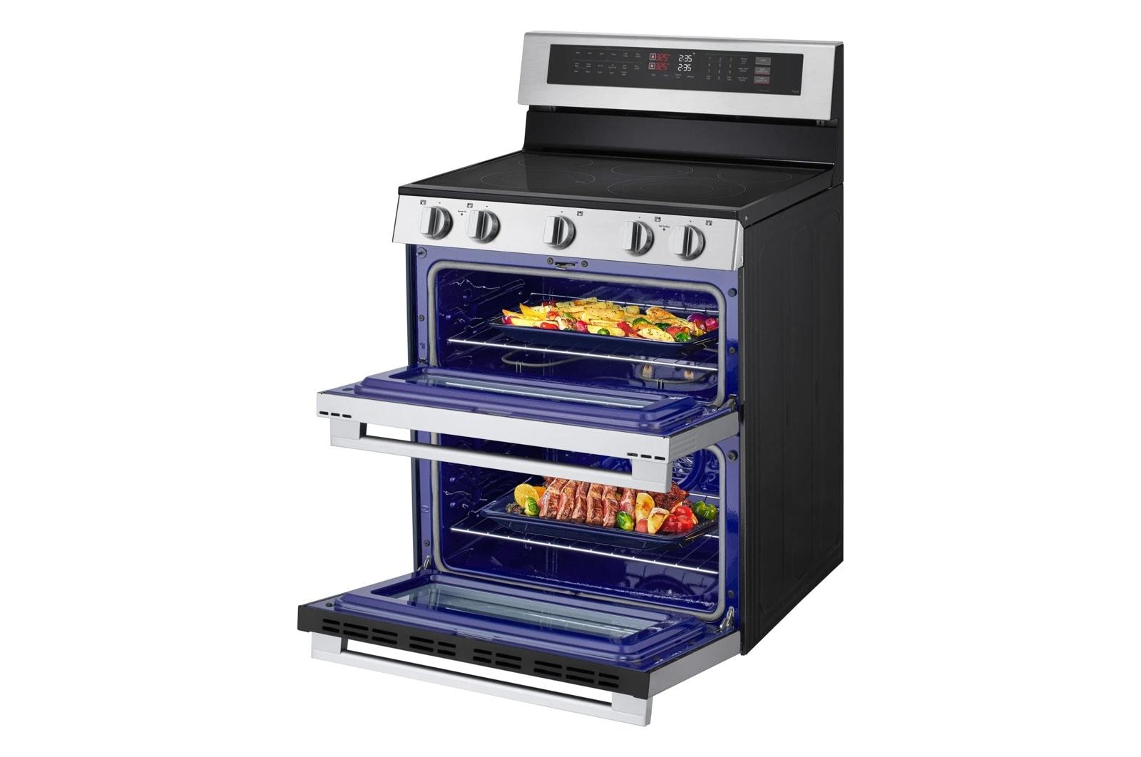 Lg LDEL7324YE 7.3 Cu. Ft. Smart Electric Double Oven Freestanding Range With Probake Convection®, Air Fry & Air Sous Vide